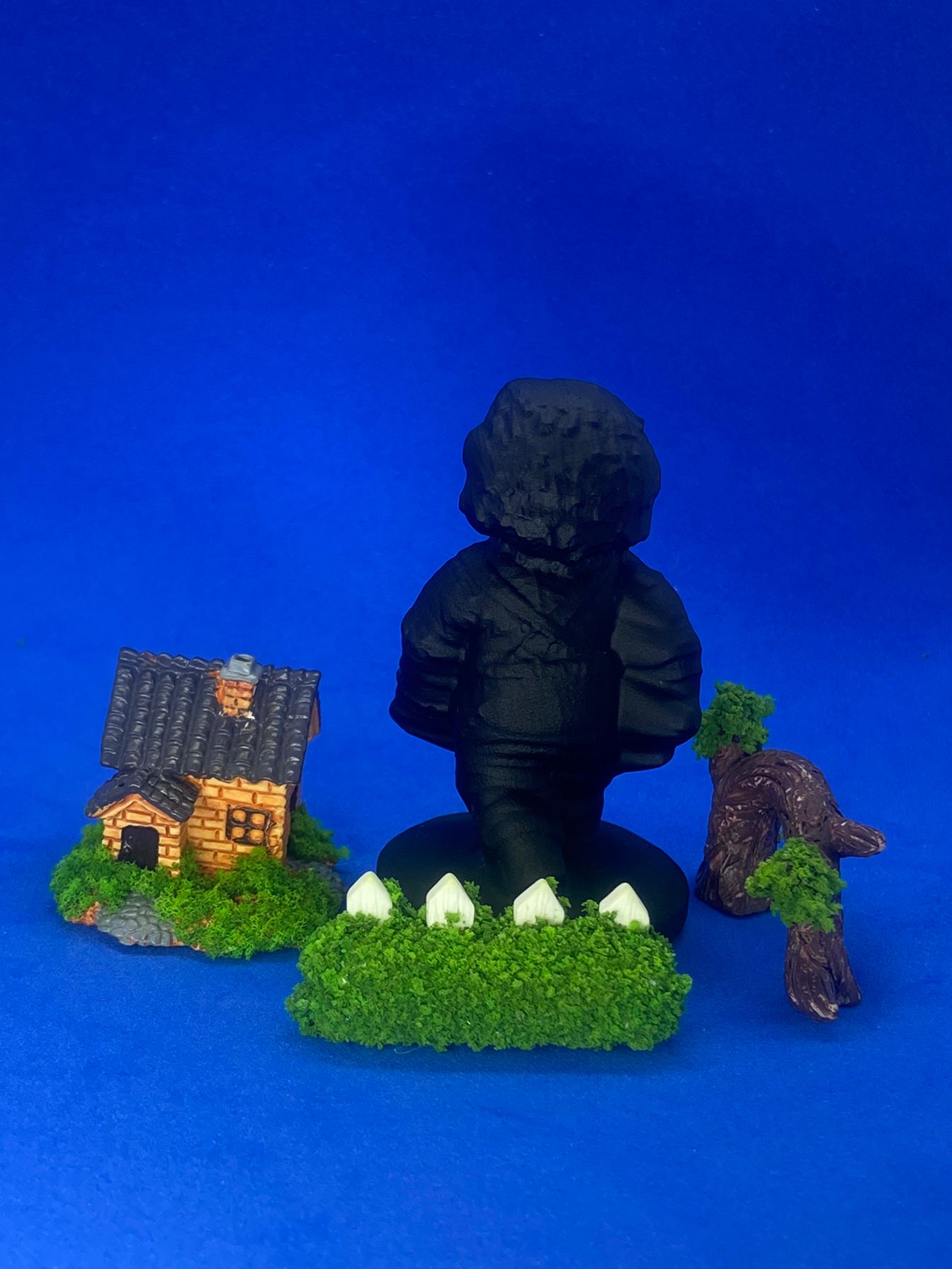 Black Obsidian Chucky Carving