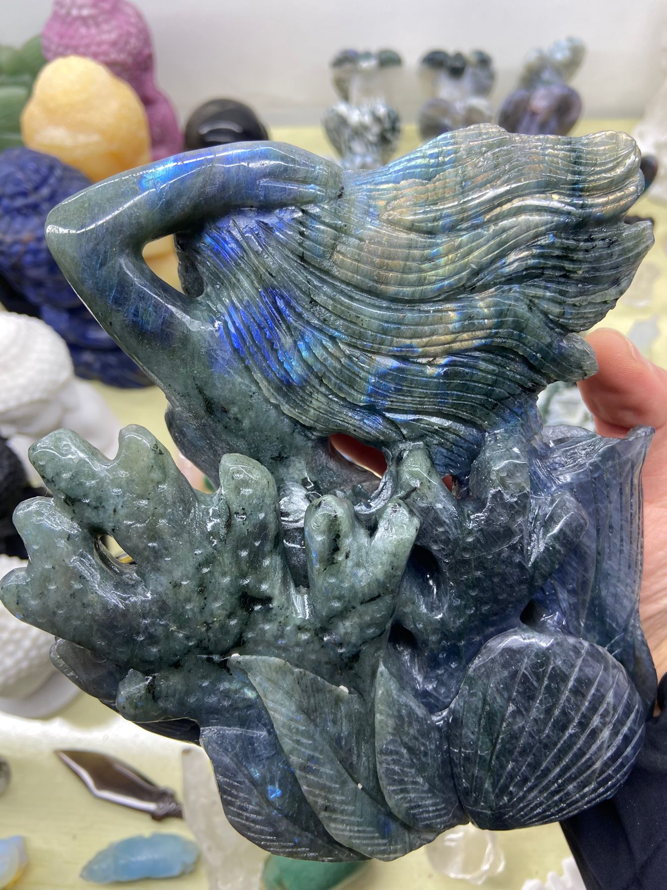1.35kg Labradorite Mermaid