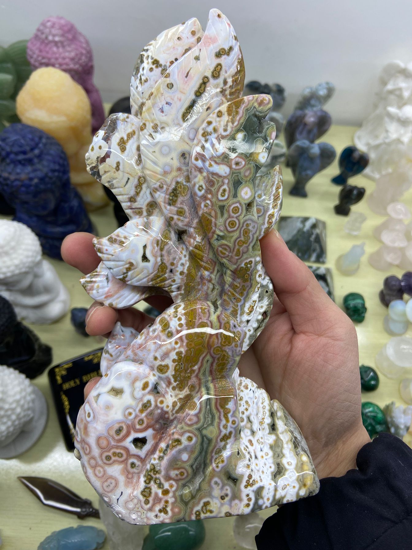 1.04kg Old mine Ocean Jasper Nine-tailed Fox