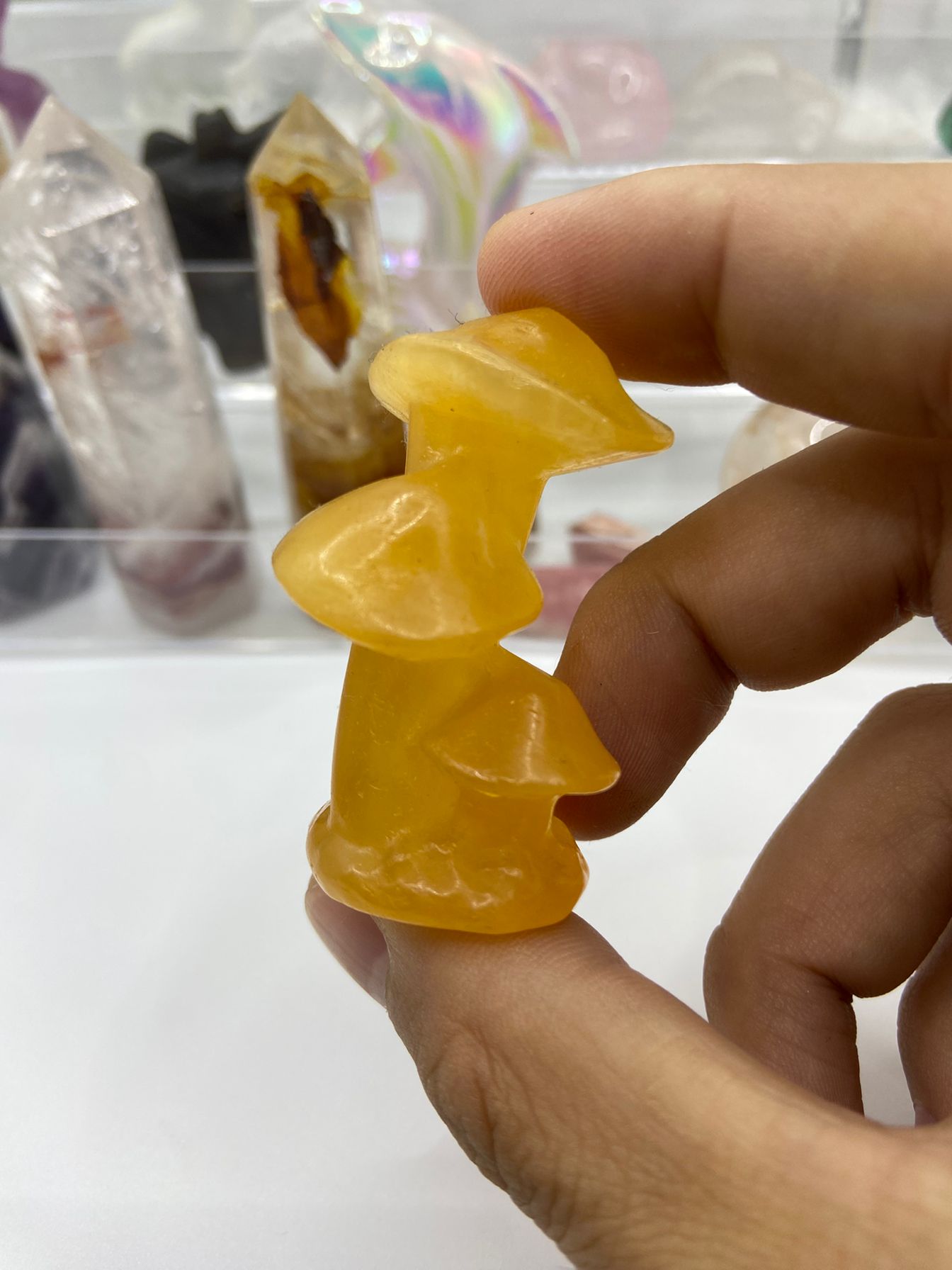 Yellow Calcite Mushroom (5cm)