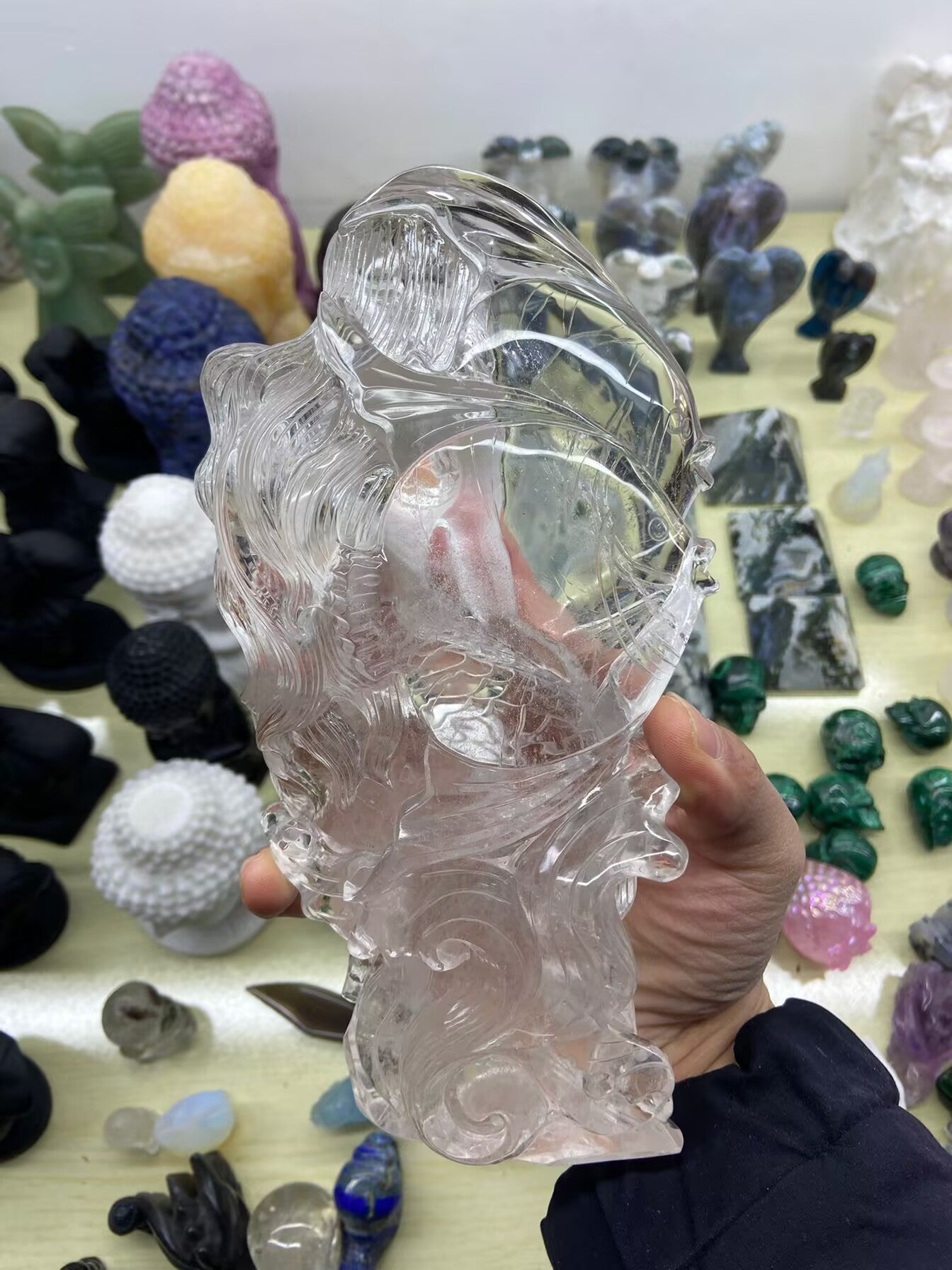 1.33kg Clear Quartz Mermaid(high quality)