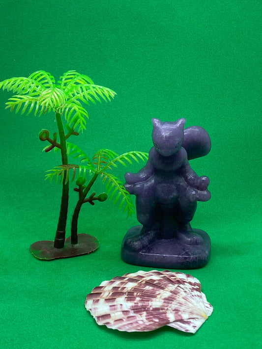 Lepidolite Pokémon Mewtwo Carving