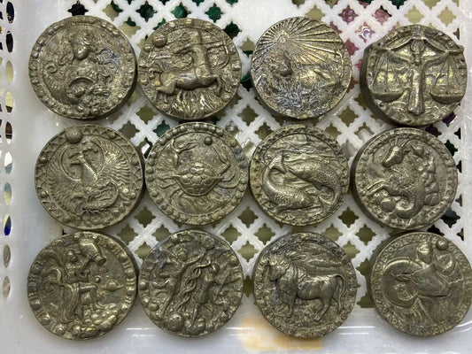 Pyrite Zodiac Coin