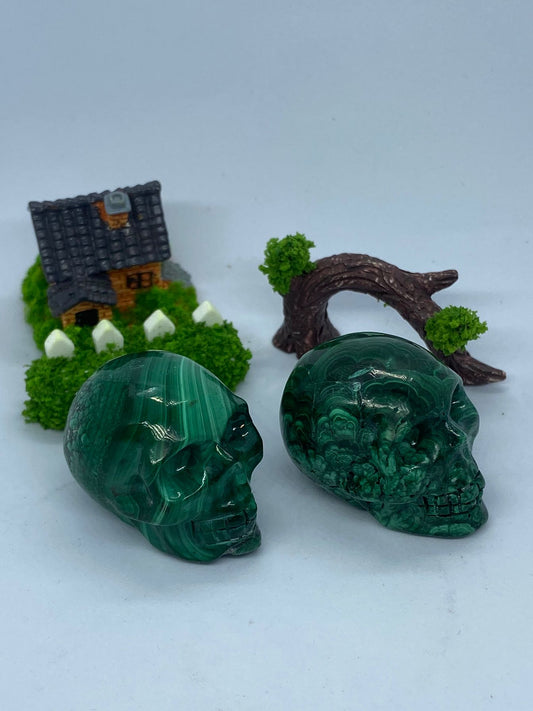 Small Malachite skull