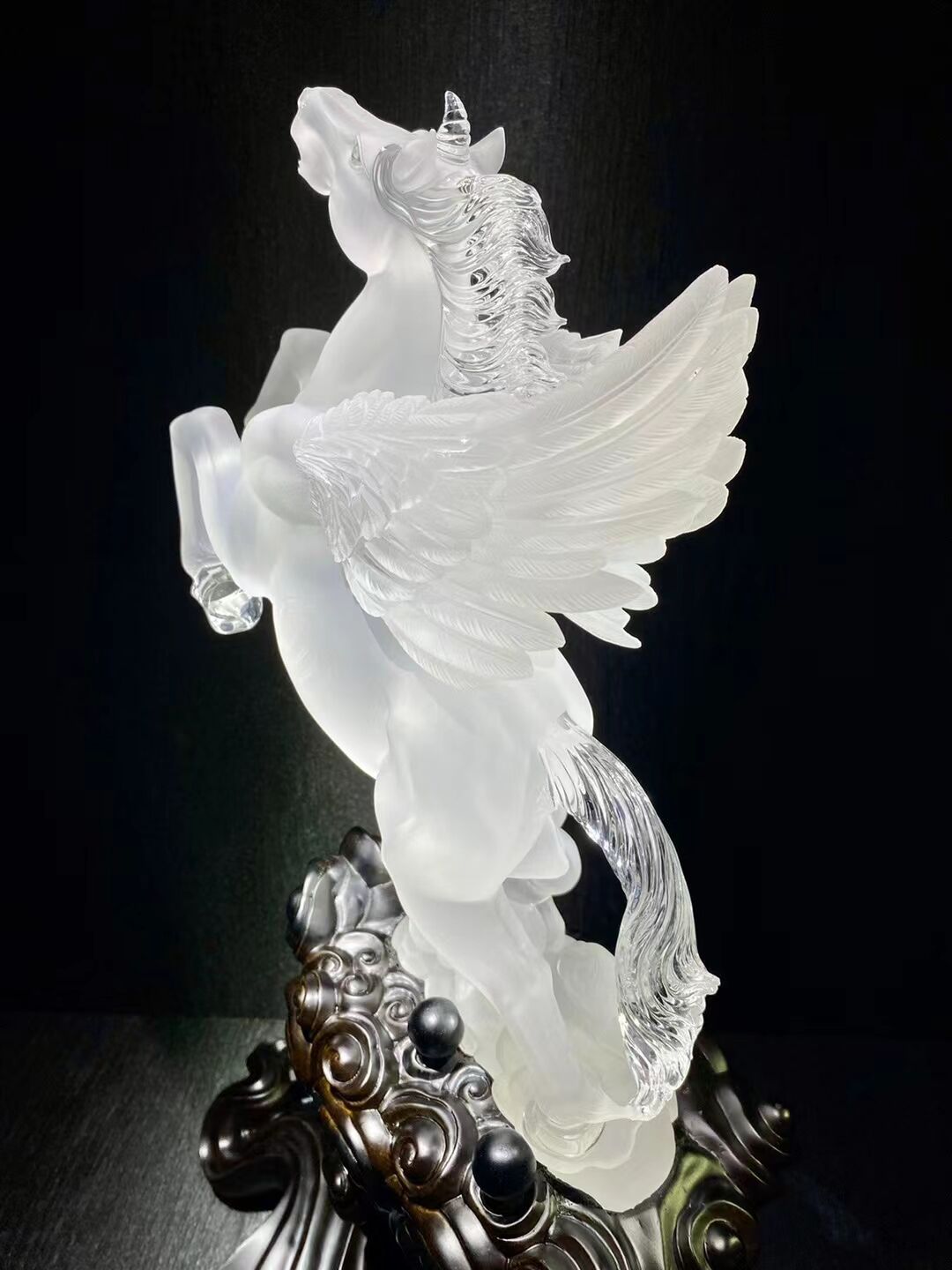 High quality clear quartz Unicorn