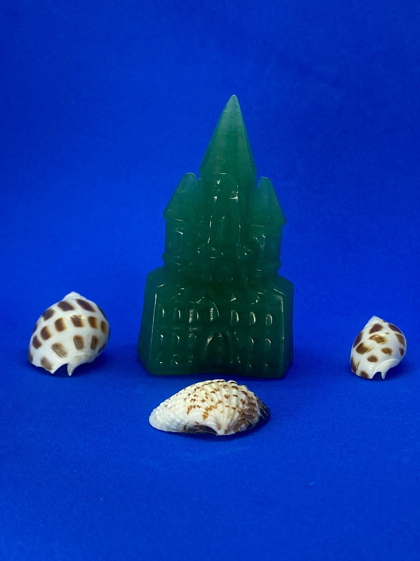 Green Aventurine Castle Carving