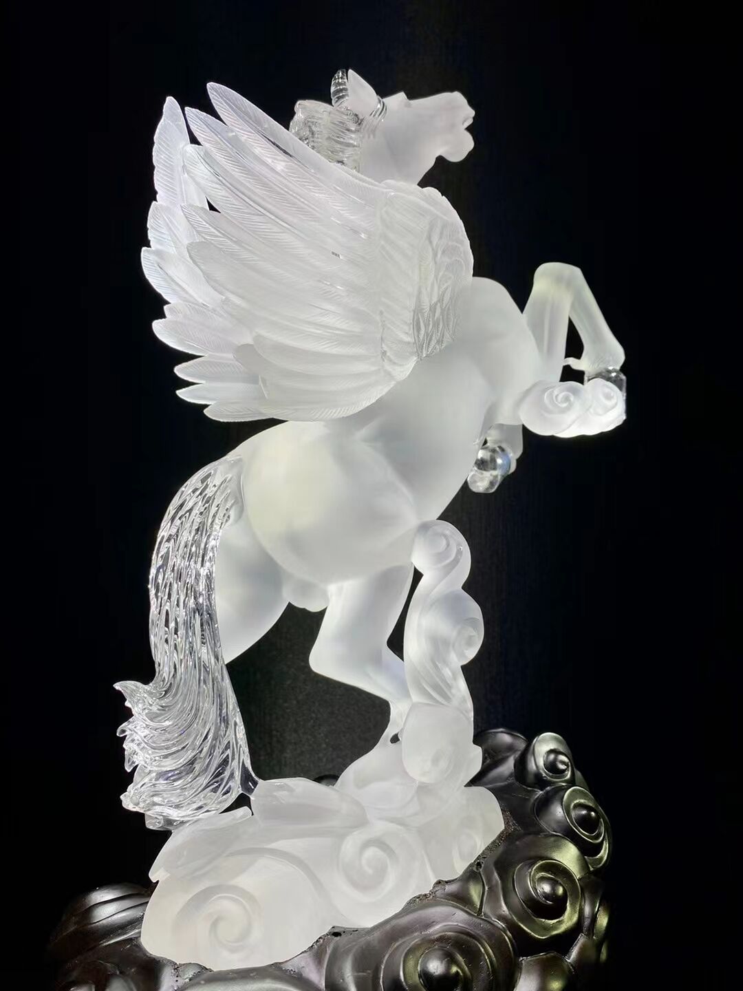 High quality clear quartz Unicorn