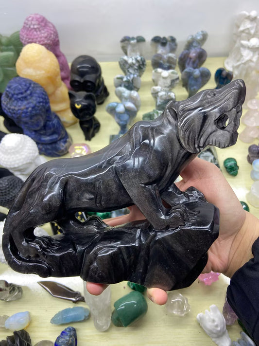 1.37kg Silver Sheen Obsidian Tiger