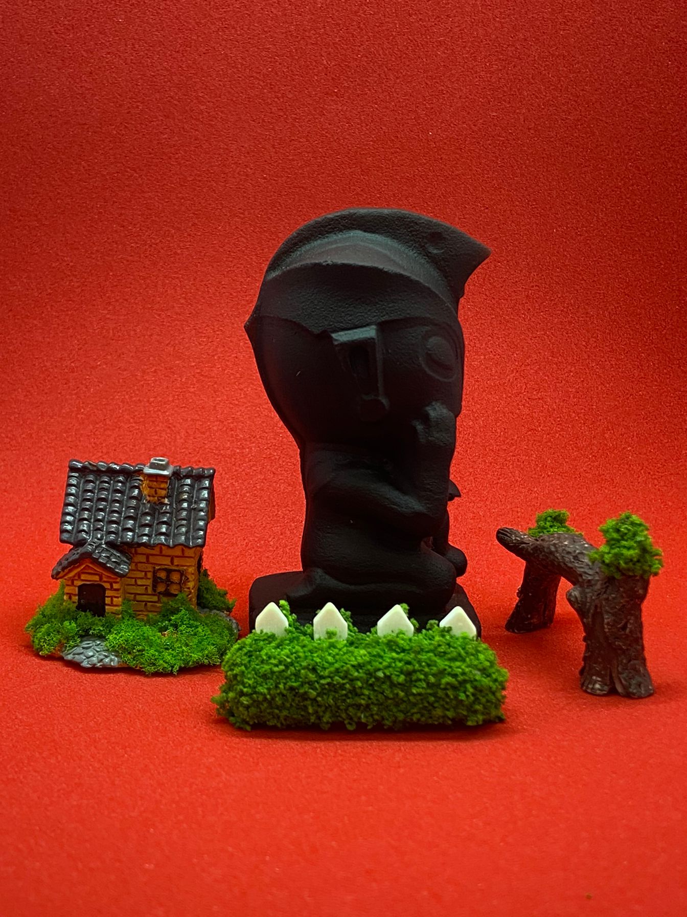 Black Obsidian Ultraman carving