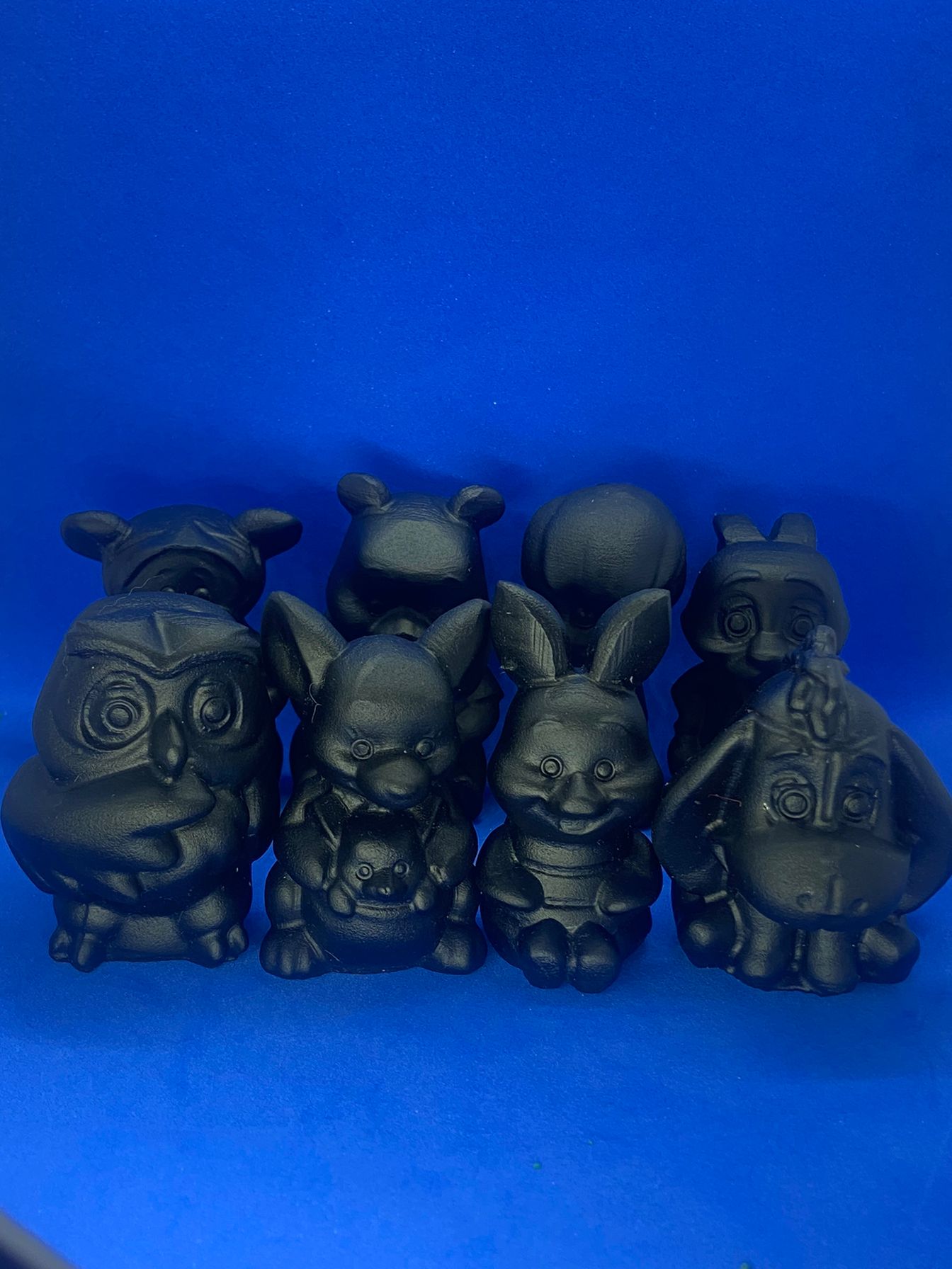 Black Obsidian Winne the Pooh Character Carving