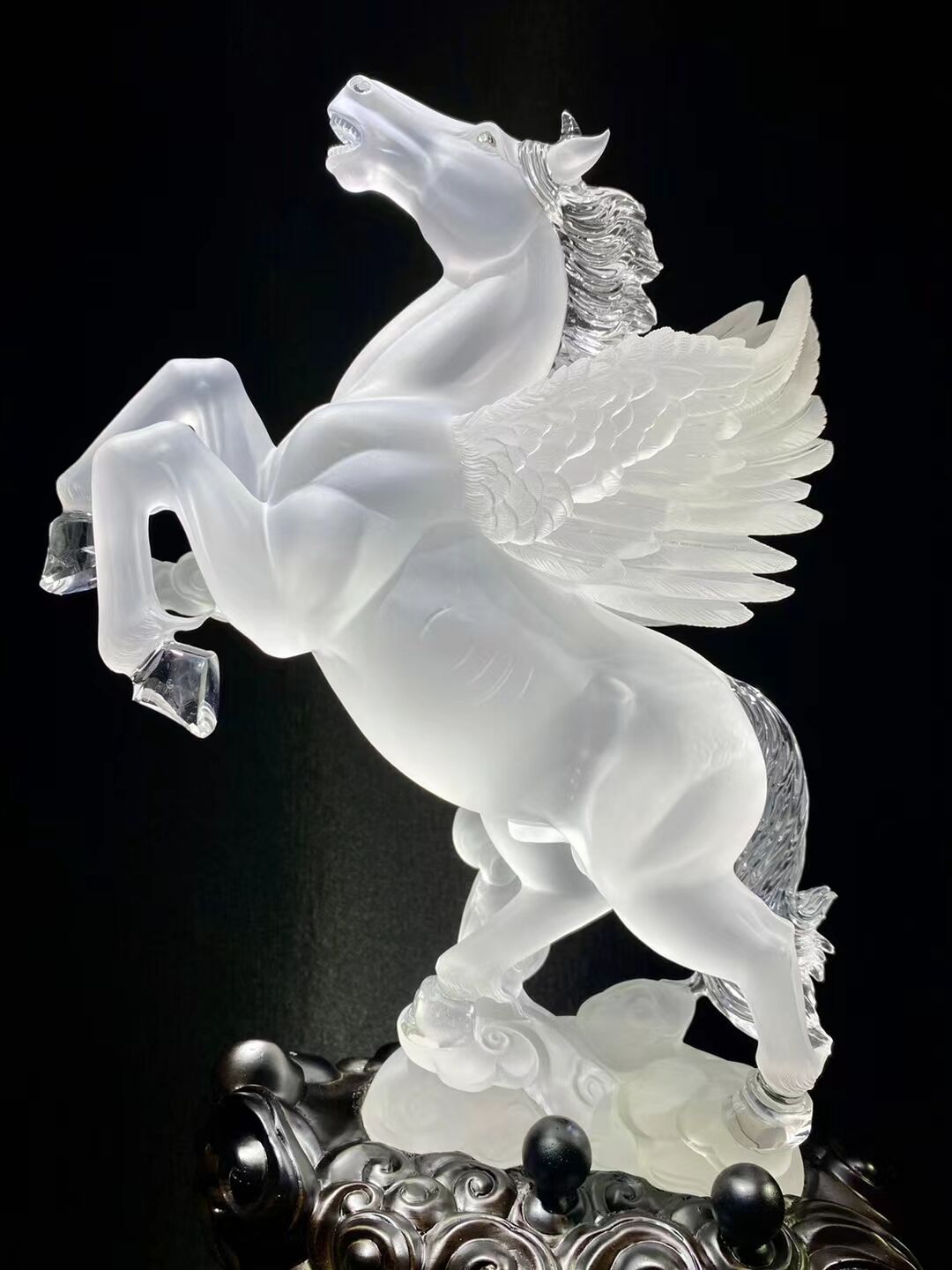 High quality clear quartz Unicorn