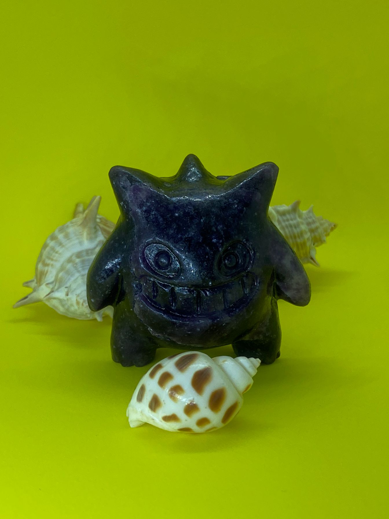 Lepidolite Pokémon Gengar Carving