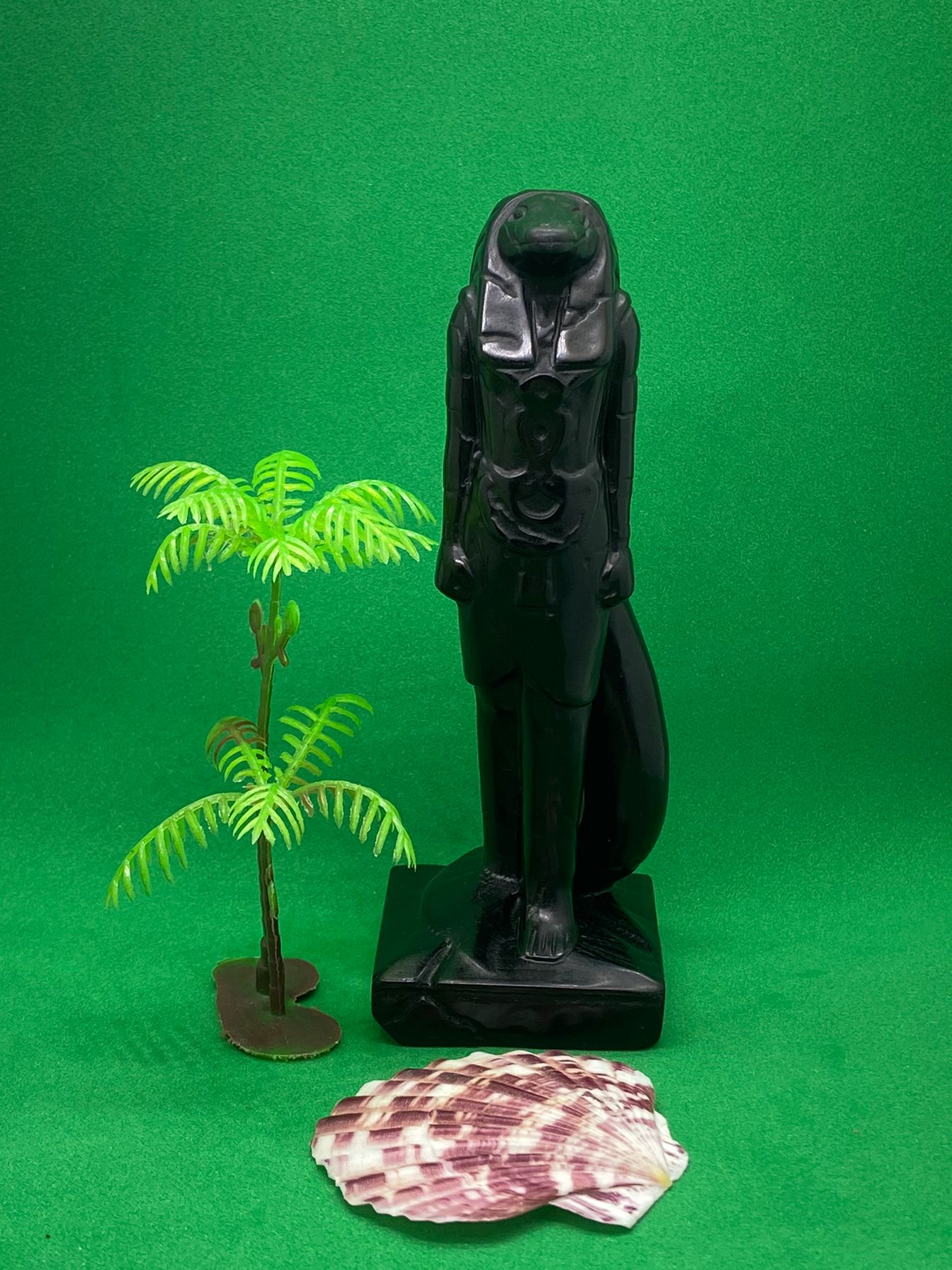 Black Obsidian Egypt Ammit Carving