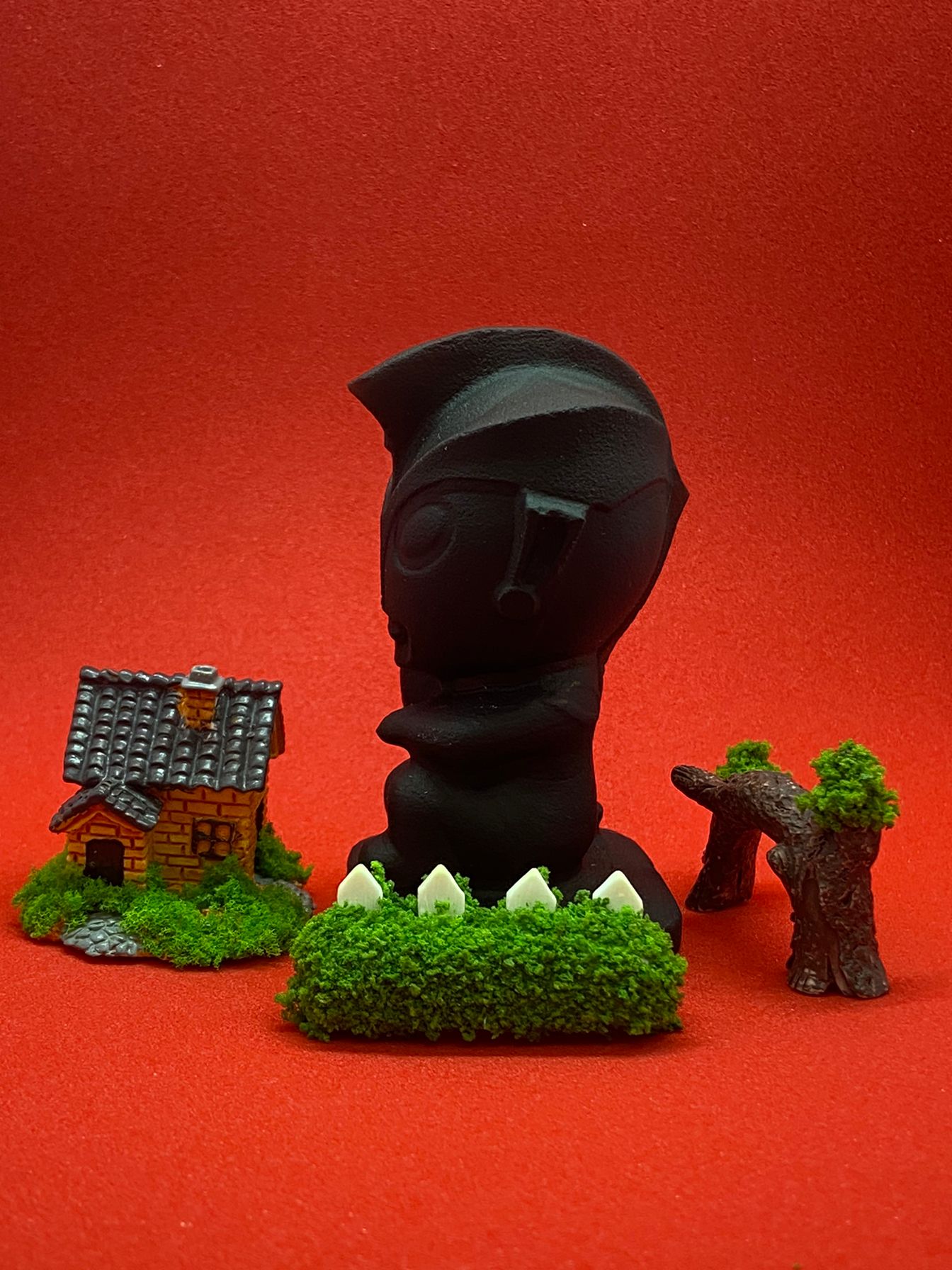 Black Obsidian Ultraman carving