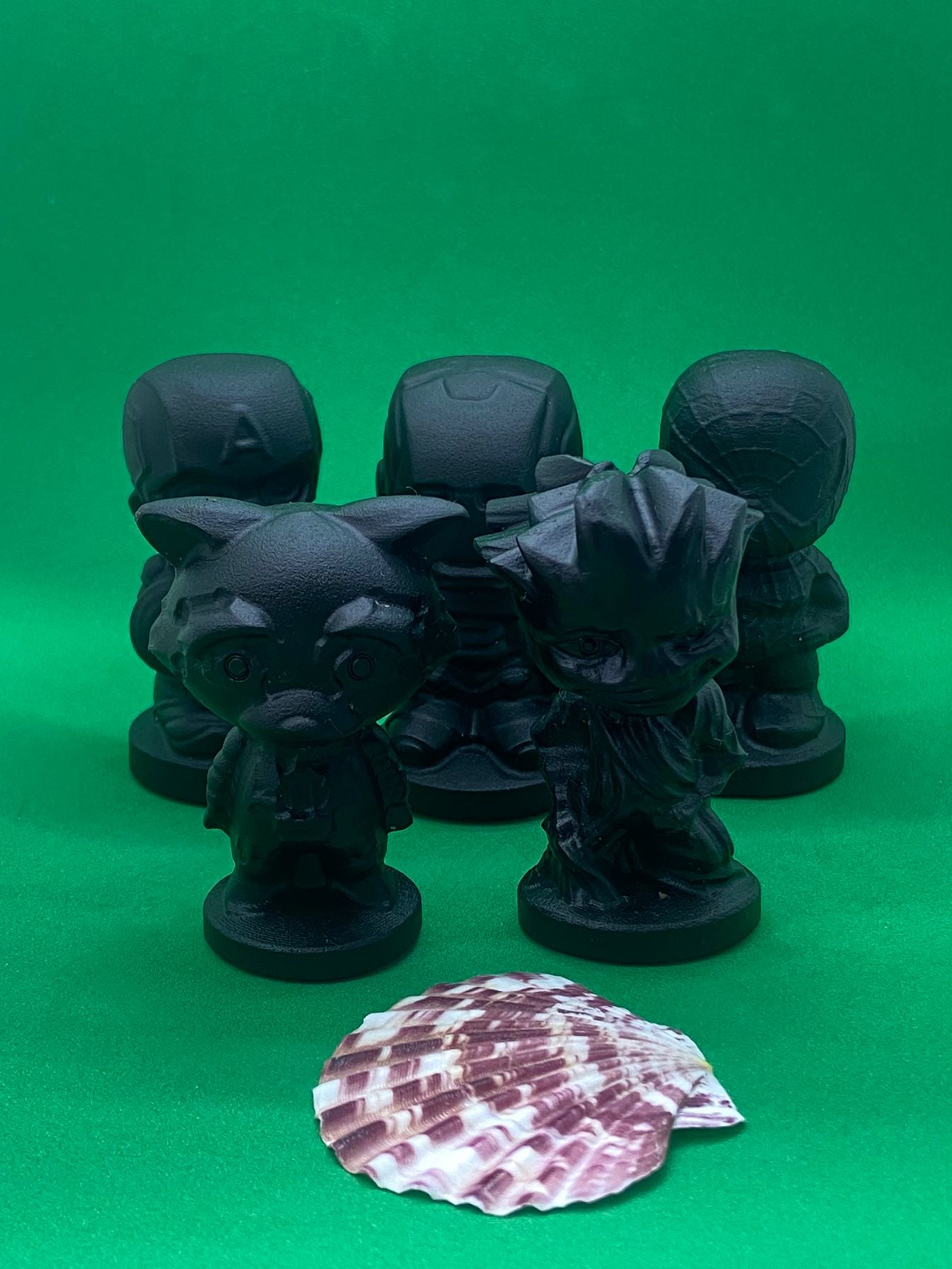 Black Obsidian Marvel Heroes Characters Carving