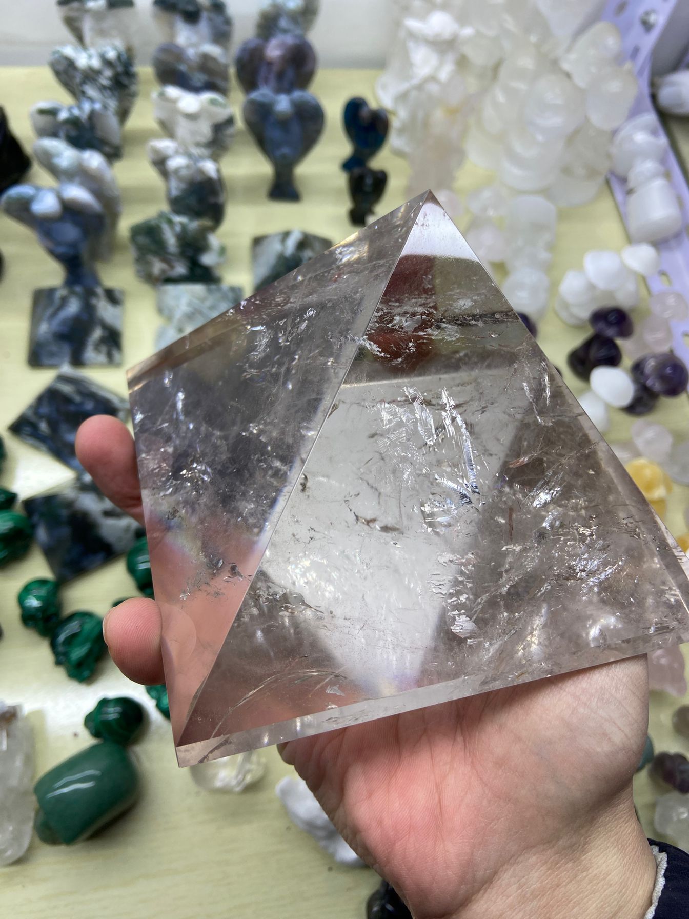 1.4kg Smokey Quartz Pyramid