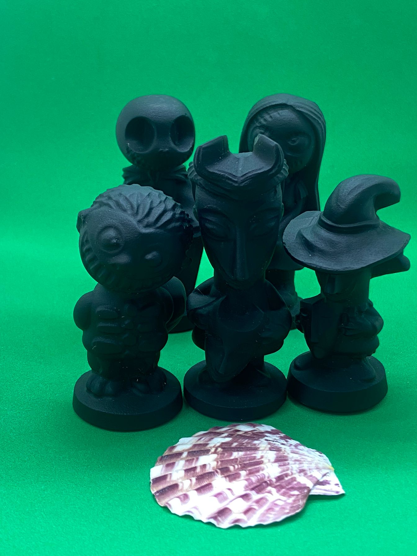 Black Obsidian The Nightmare Before Christmas Characters Carving