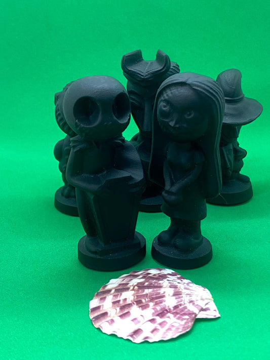 Black Obsidian The Nightmare Before Christmas Characters Carving