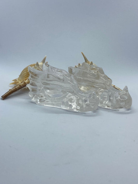 Clear quartz Dragon head