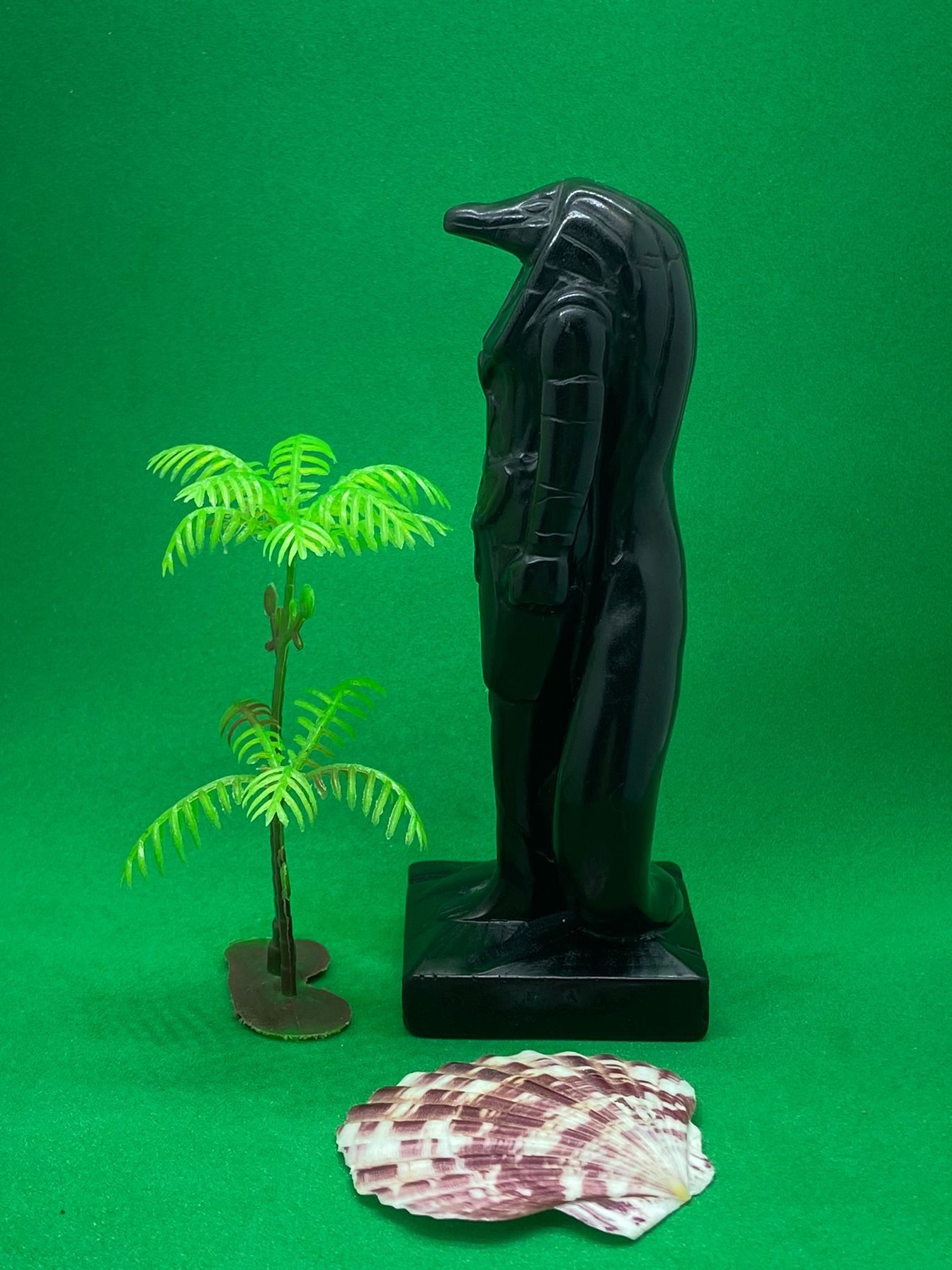 Black Obsidian Egypt Ammit Carving