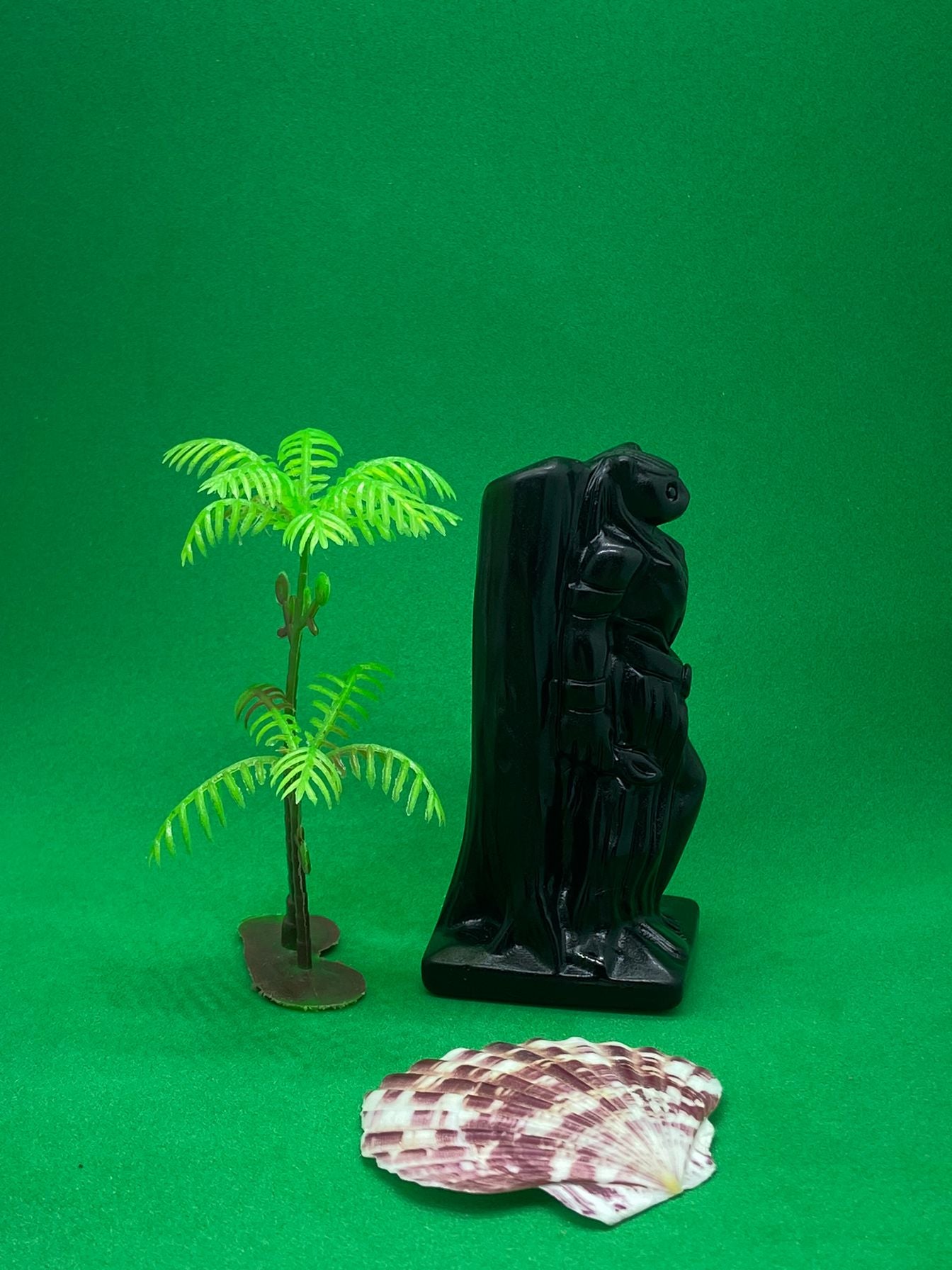 Black Obsidian Egypt Bastet Carving