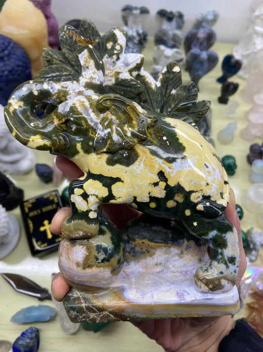 1.11kg Old mine Ocean Jasper Elephant