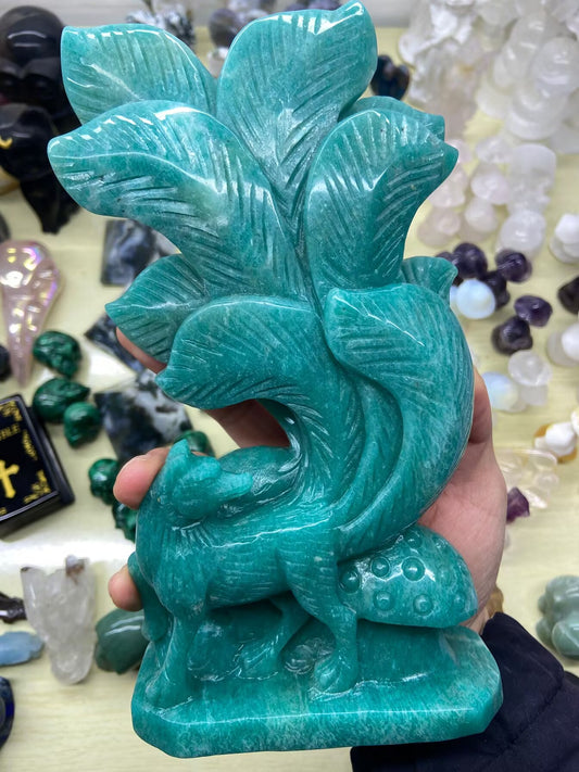 1.52kg Amazonite Nine-tailed Fox