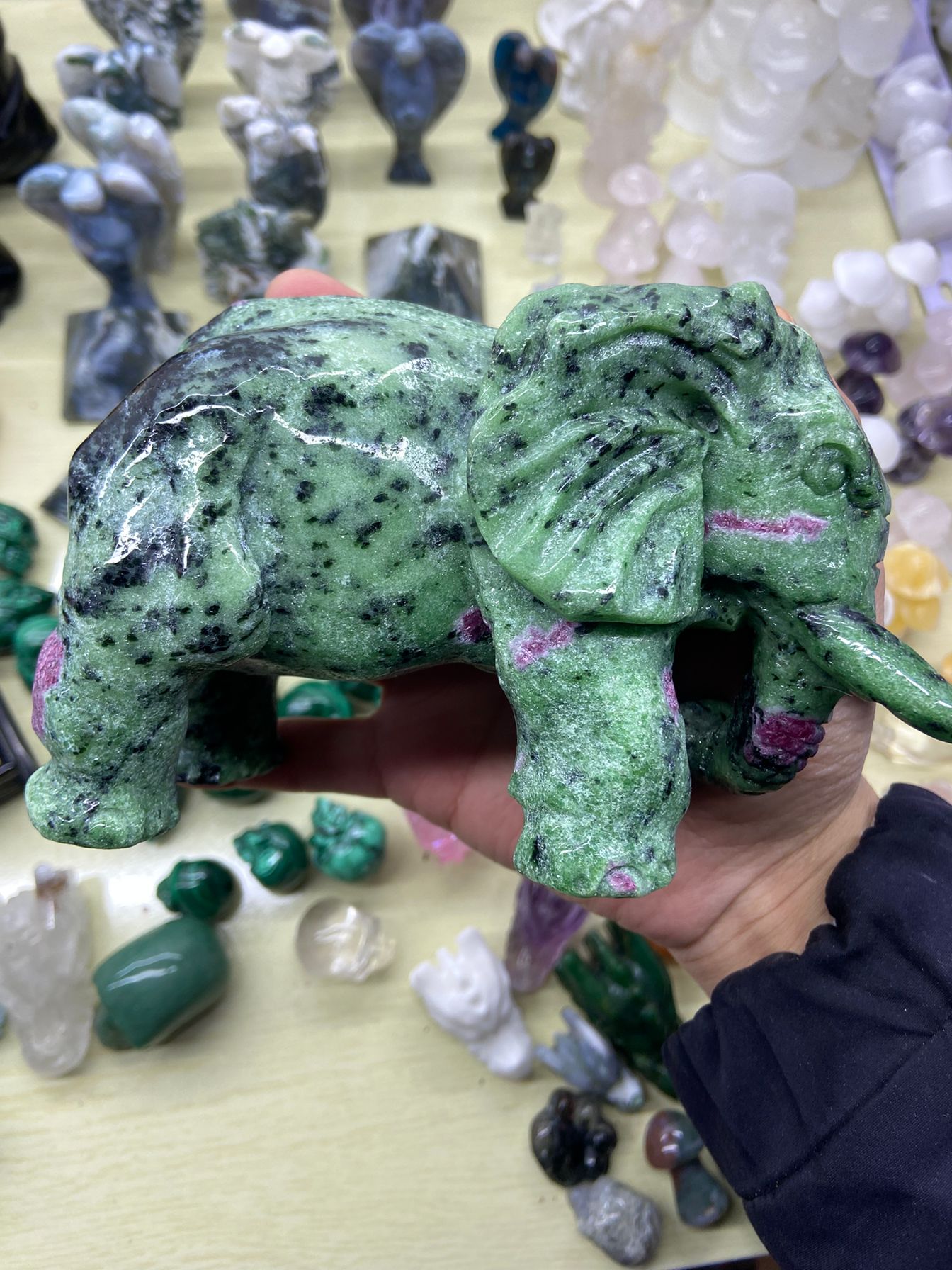 1.61kg Ruby in Zoisite Elephant
