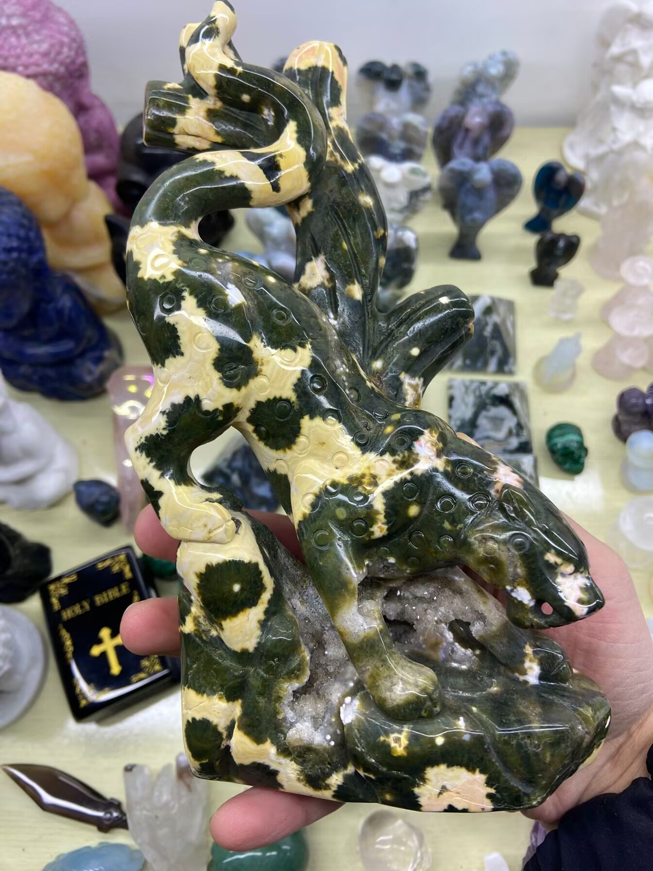 1.12kg Old mine Ocean Jasper Leopard