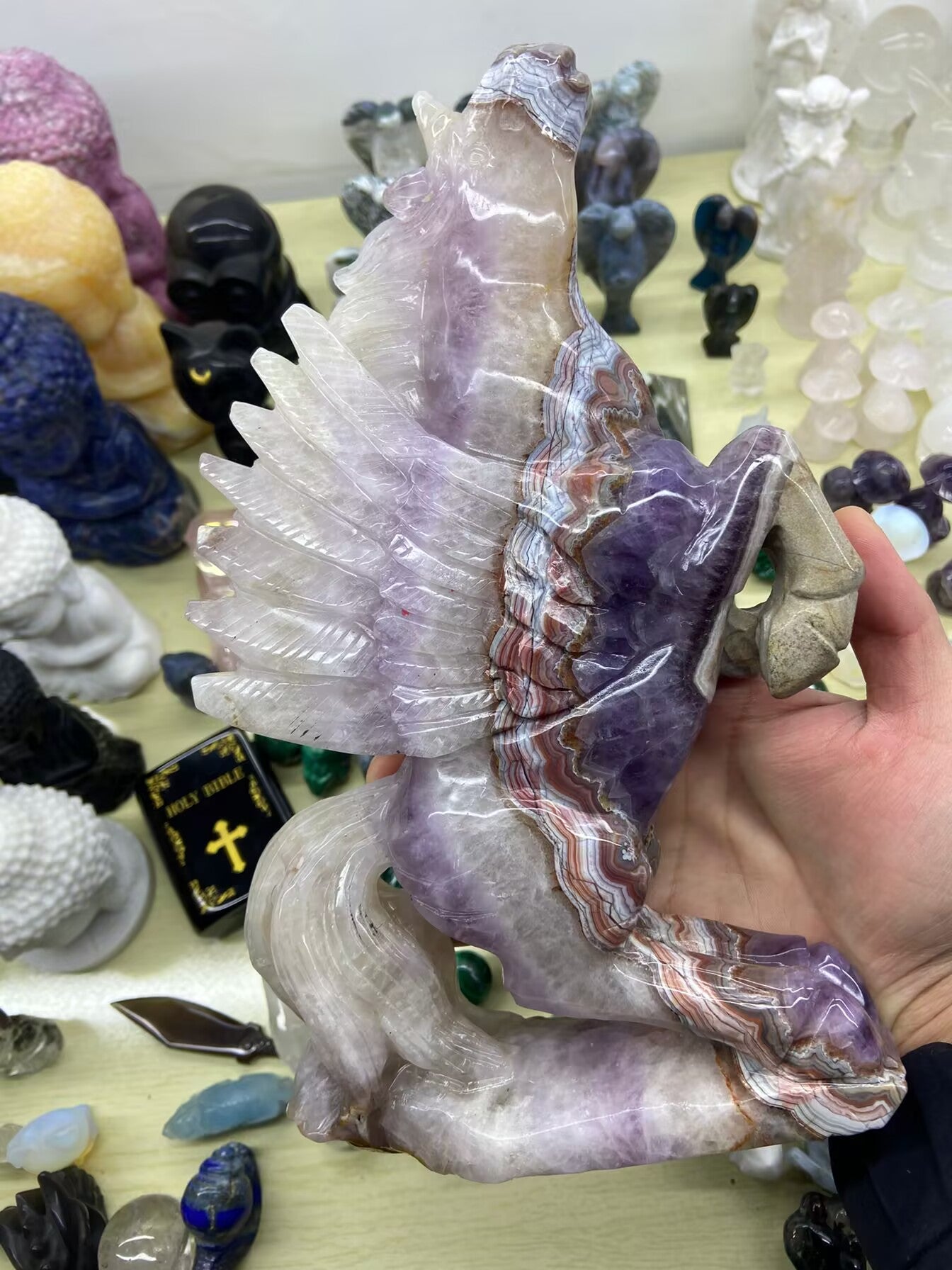 2.15kg Amethyst Agate Unicorn